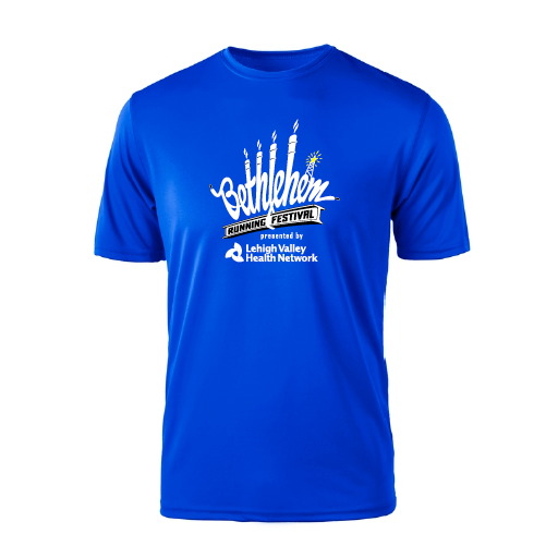 BETHLEHEM RUNNING FESTIVAL DIRECTIONS PERFORMANCE SHORT SLEEVE TEE