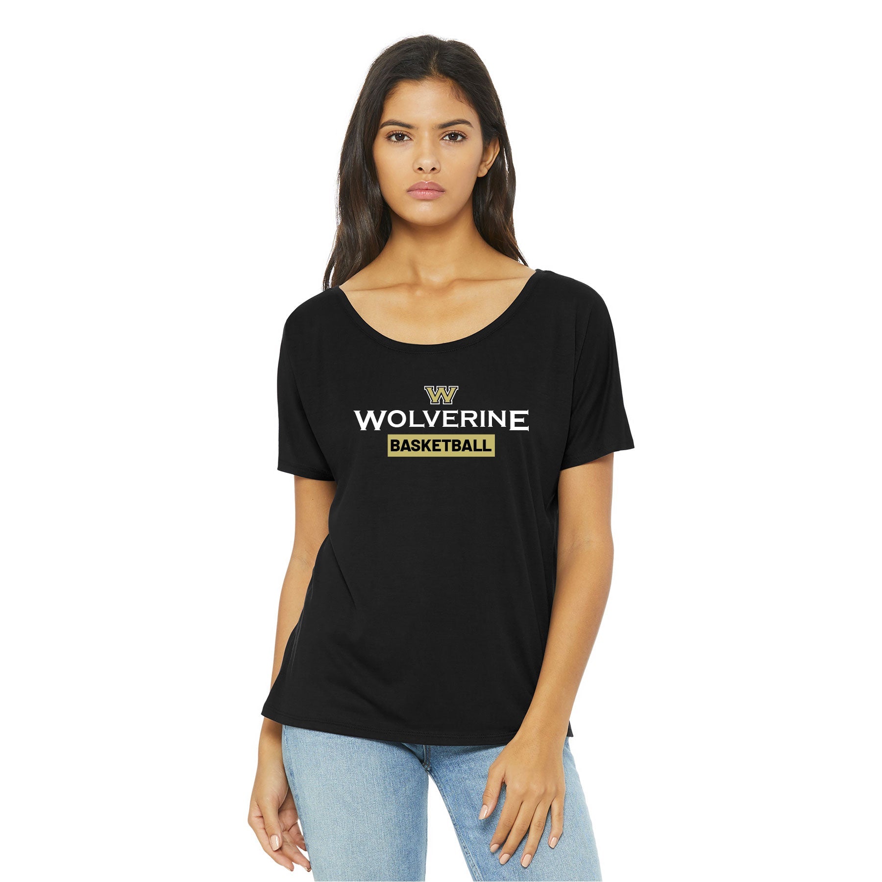 Wolverine Basketball Classic Slouchy Tee