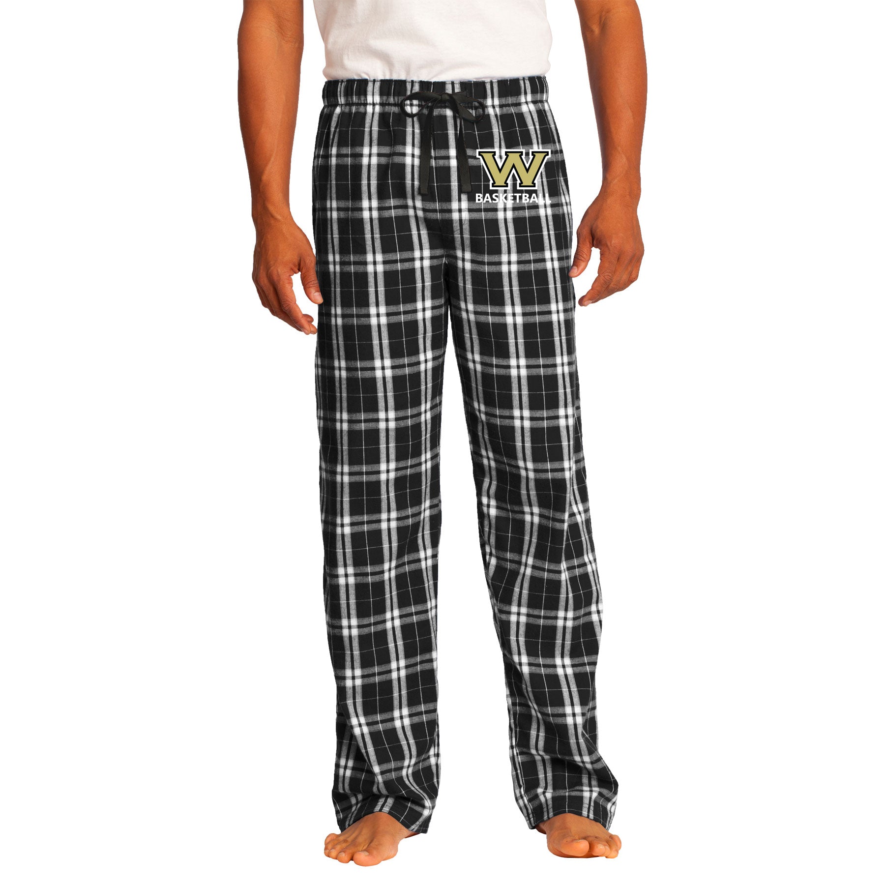 Wolverine Basketball Block Flannel Plaid Pajama Pant