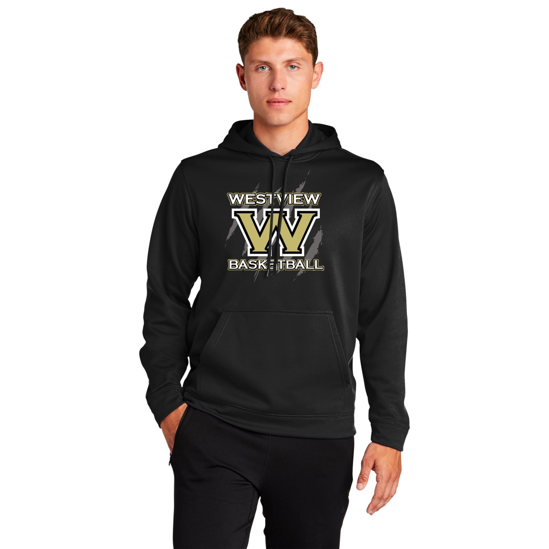 Wolverine Basketball Claws Sport-Wick Fleece Hooded Pullover