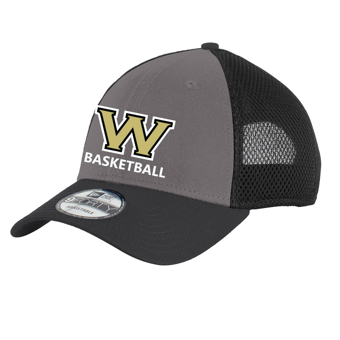 Wolverine Basketball  New Era Snapback Contrast Front Mesh Cap - Classic Embroidery