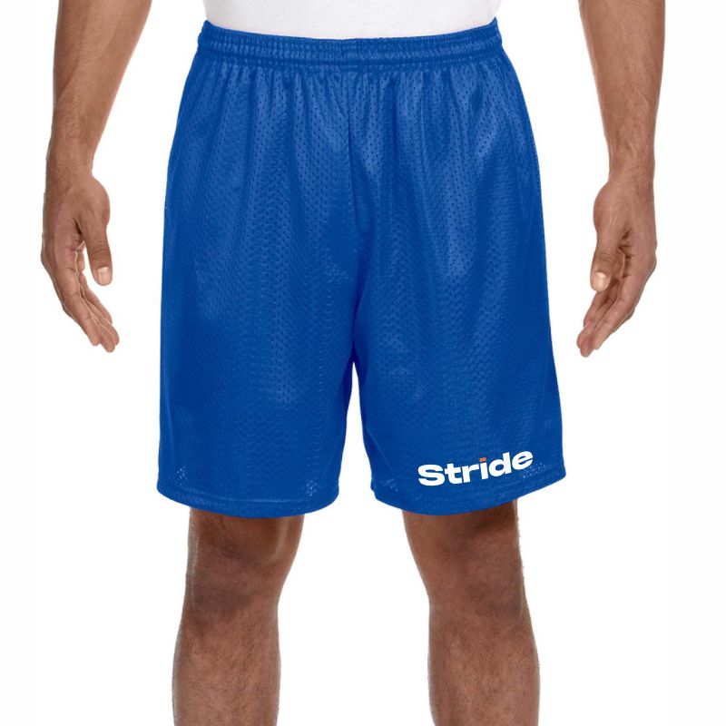STRIDE LOGO LINED TRICOT MESH SHORTS