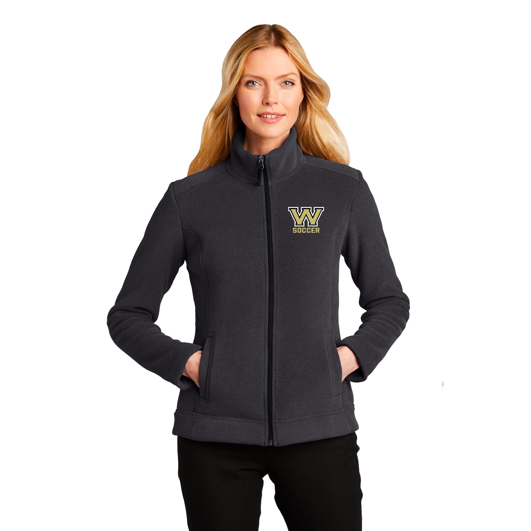 L211 Ladies Ultra Warm Brushed Fleece Jacket custom embroidered or