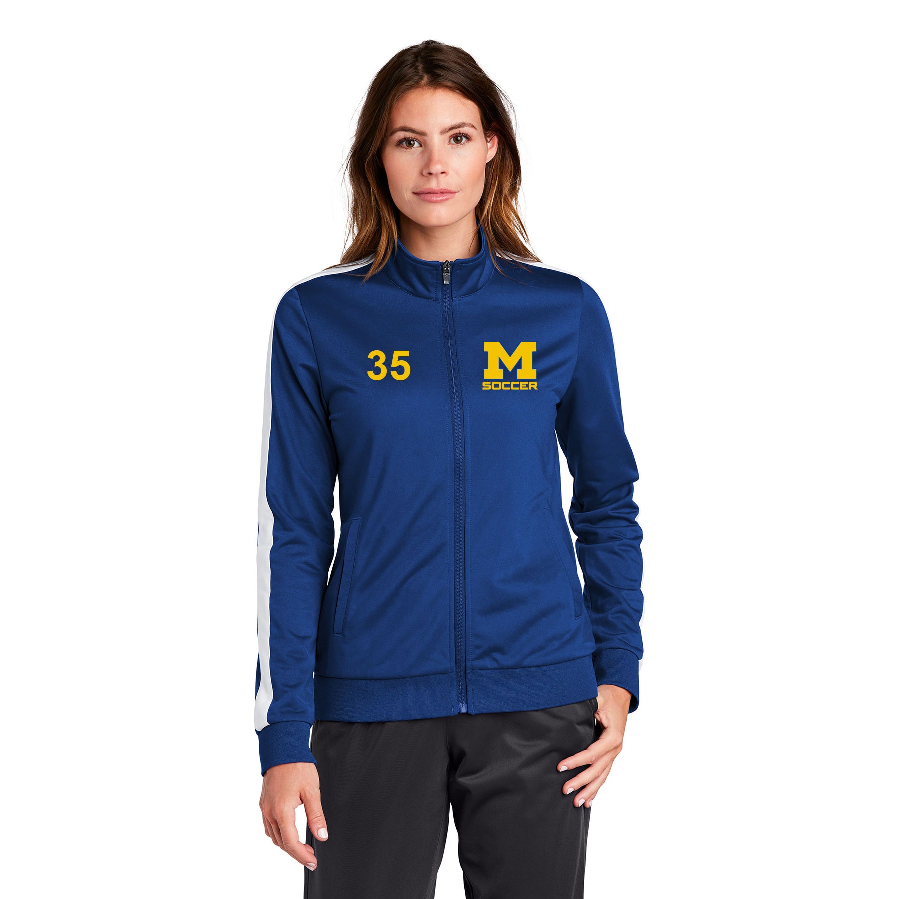 MIRA MESA SOCCER WOMEN'S PLAYER TRACK JACKET - EMBROIDERED