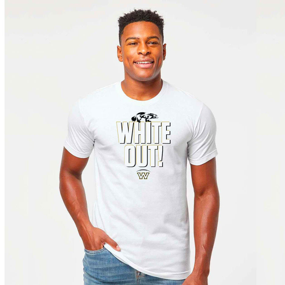 WESTVIEW FOOTBALL WHITE OUT TEE